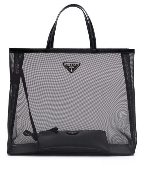 prada mesh tote bag